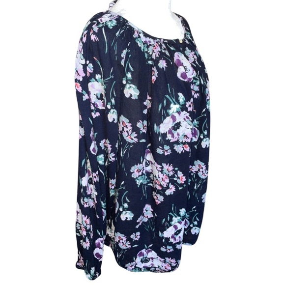 Chaps floral top 1X - Picture 2 of 4